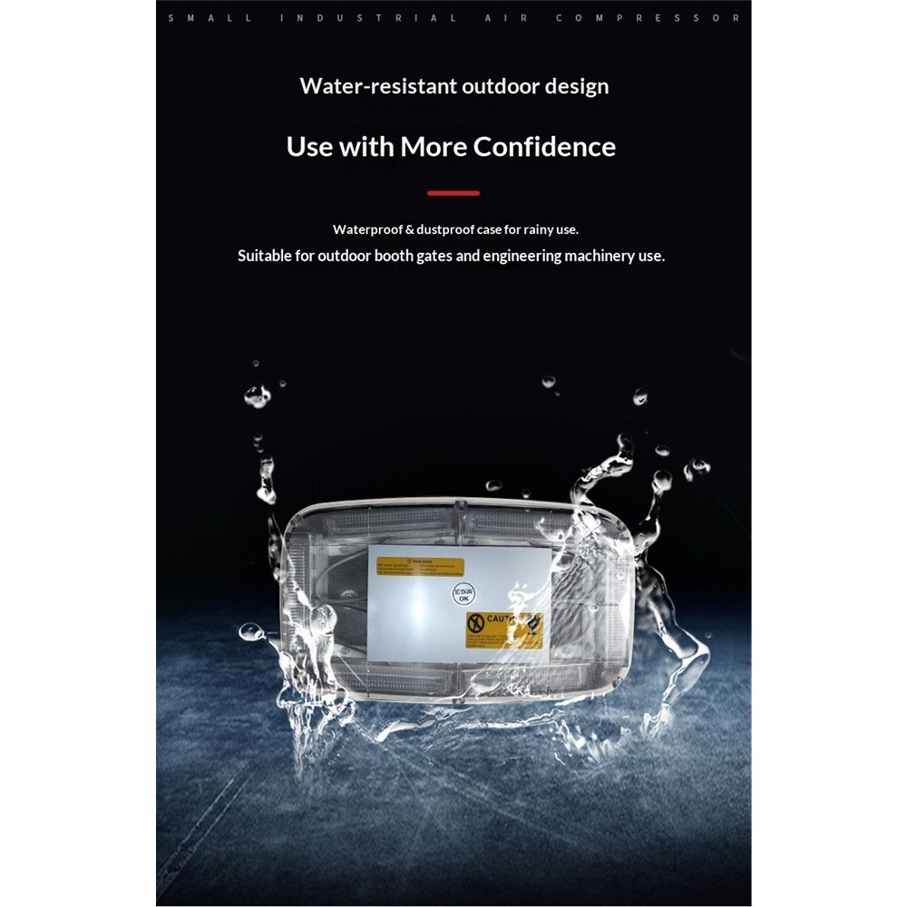 LED rooftop mini strobe warning light bar — view 6