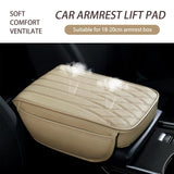 Leather car centre console armrest cover beige — view 5