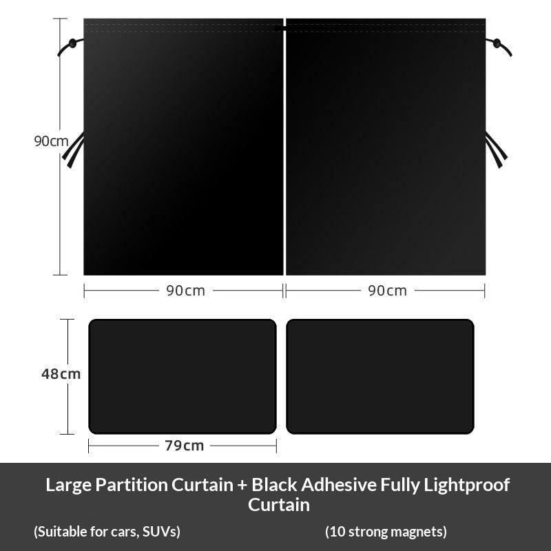 5-piece car window sun shades — view 2