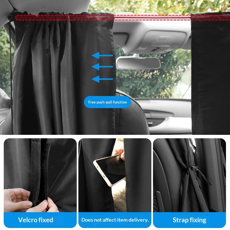 5-piece car window sun shades — view 4