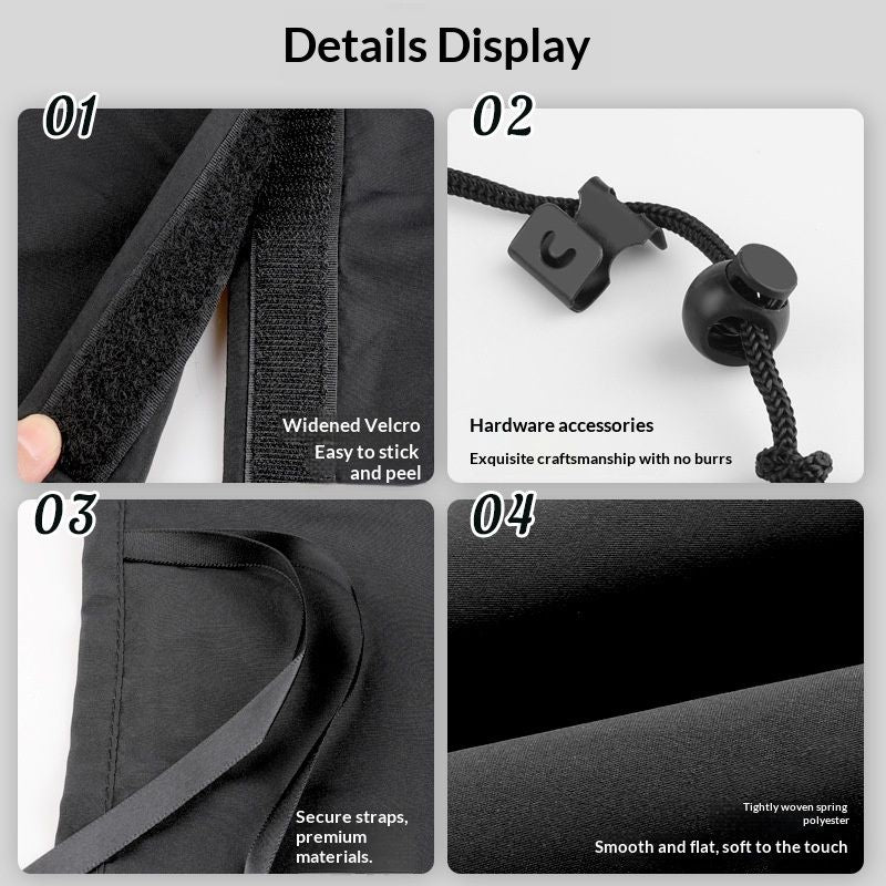 5-piece car window sun shades — view 6