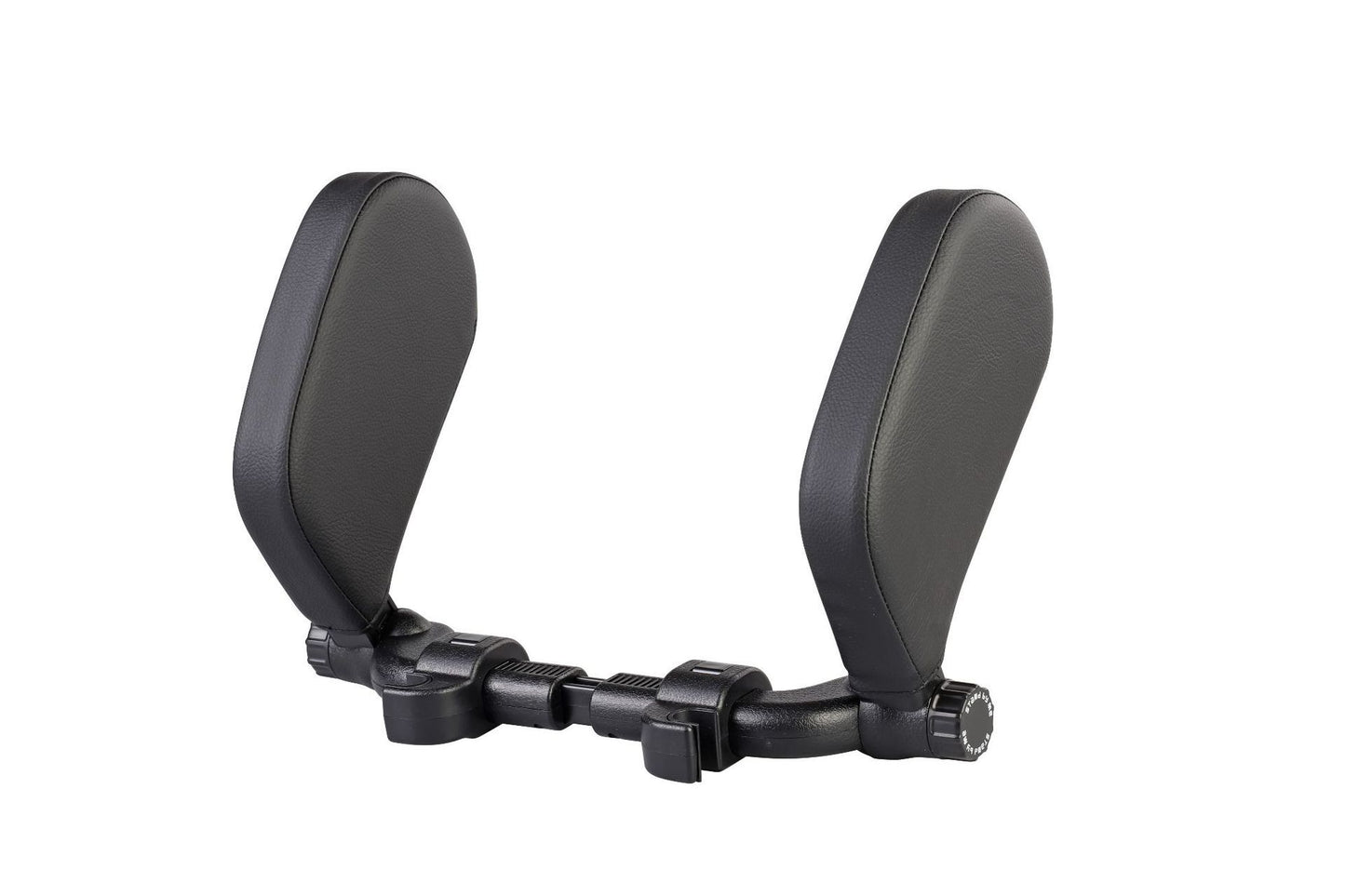 U-shaped car headrest neck pillow black — view 2
