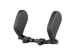 U-shaped car headrest neck pillow black — view 2