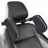 U-shaped car headrest neck pillow black — view 3