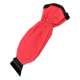 Waterproof car ice scraper mitten red — view 2