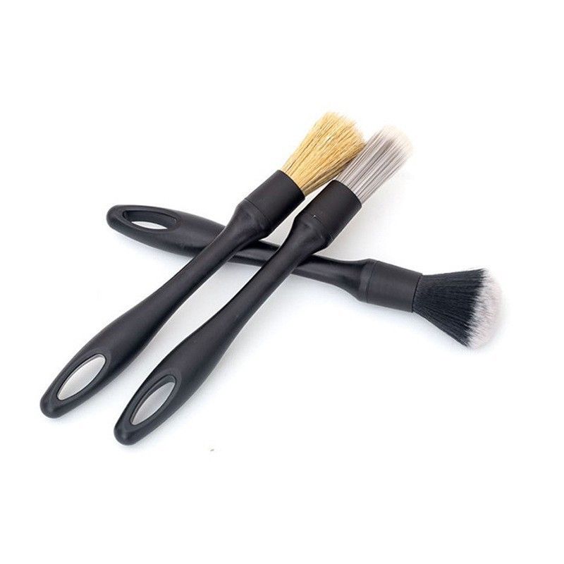 3-piece car detailing brush kit — view 2