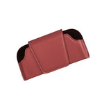 Magnetic car sun visor sunglasses holder red — view 2
