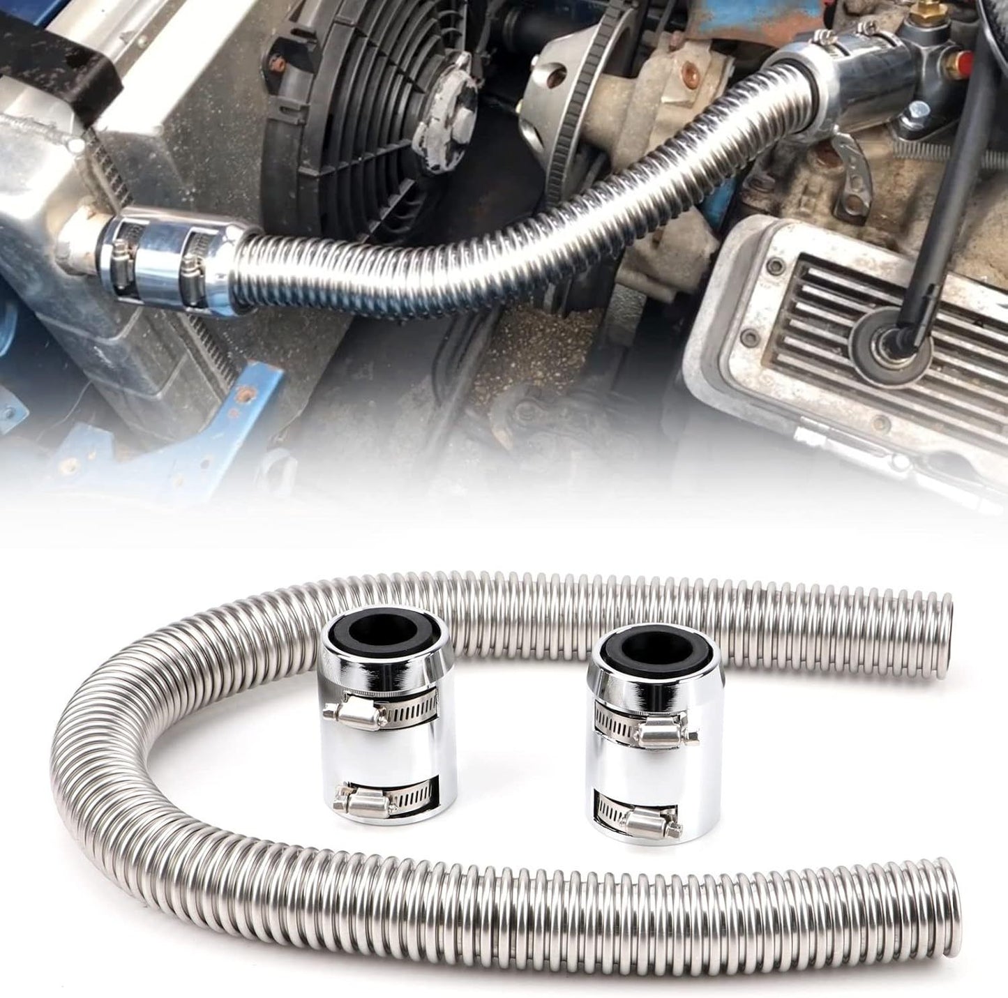 36 inch stainless steel radiator hose kit — view 6