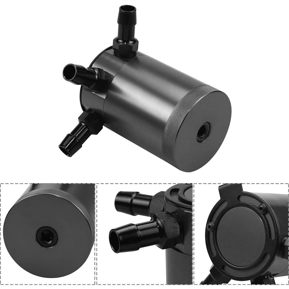 Universal 3-port oil catch can black — view 4