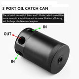 Universal 3-port oil catch can black — view 6