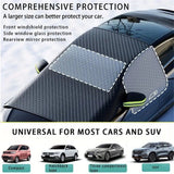 Large magnetic car windscreen snow cover — view 5