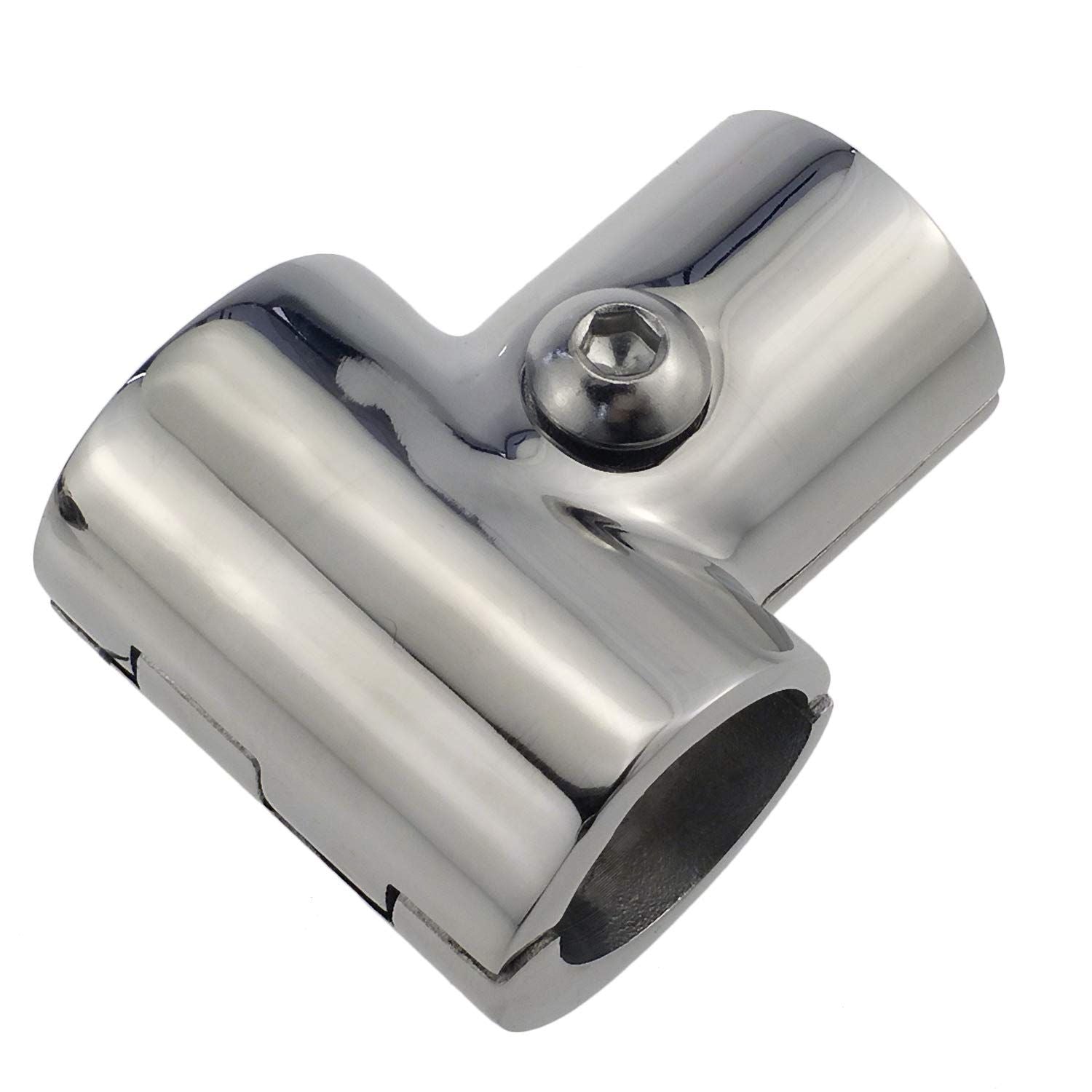 316 stainless steel boat handrail T-fitting — view 5