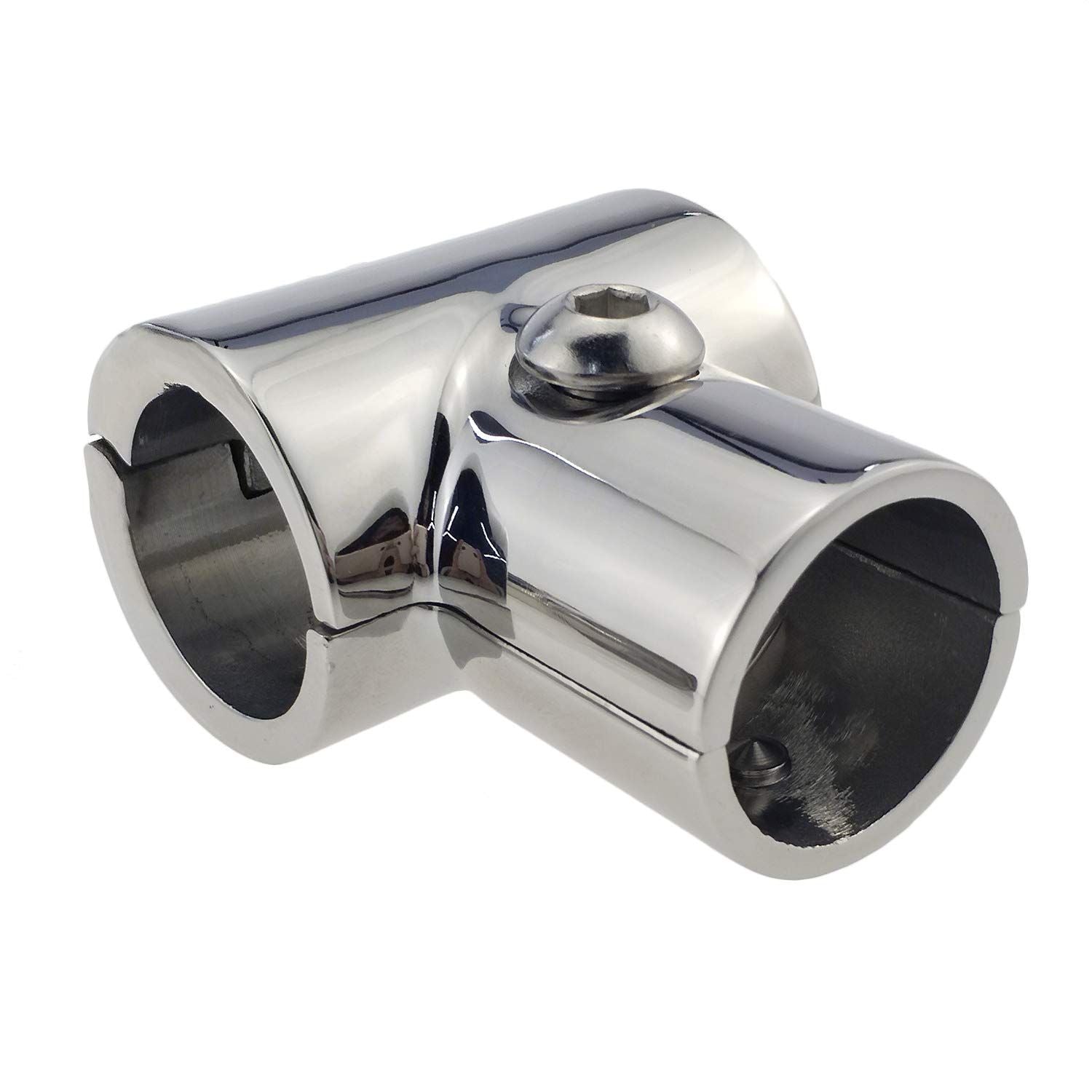 316 stainless steel boat handrail T-fitting — view 6