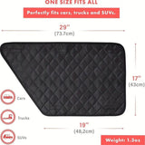 A pair Dog Car Door Protector – Larger Design for Trucks & Large SUVs, Thickened Waterproof Door Panel Covers, Protects Doors from Dog Scratching