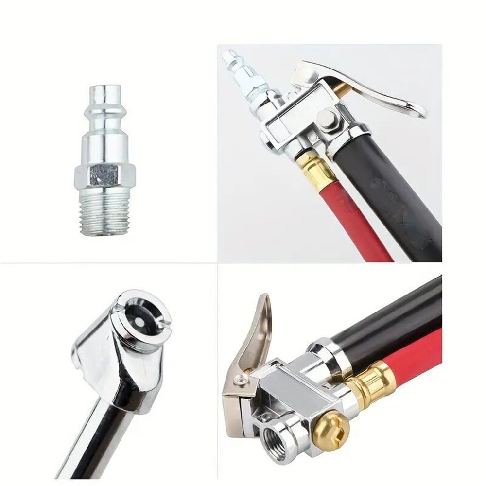 10-120 PSI tyre pressure gauge with inflator — view 3
