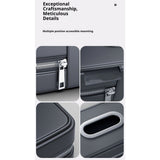 PU leather car tissue box holder black — view 4