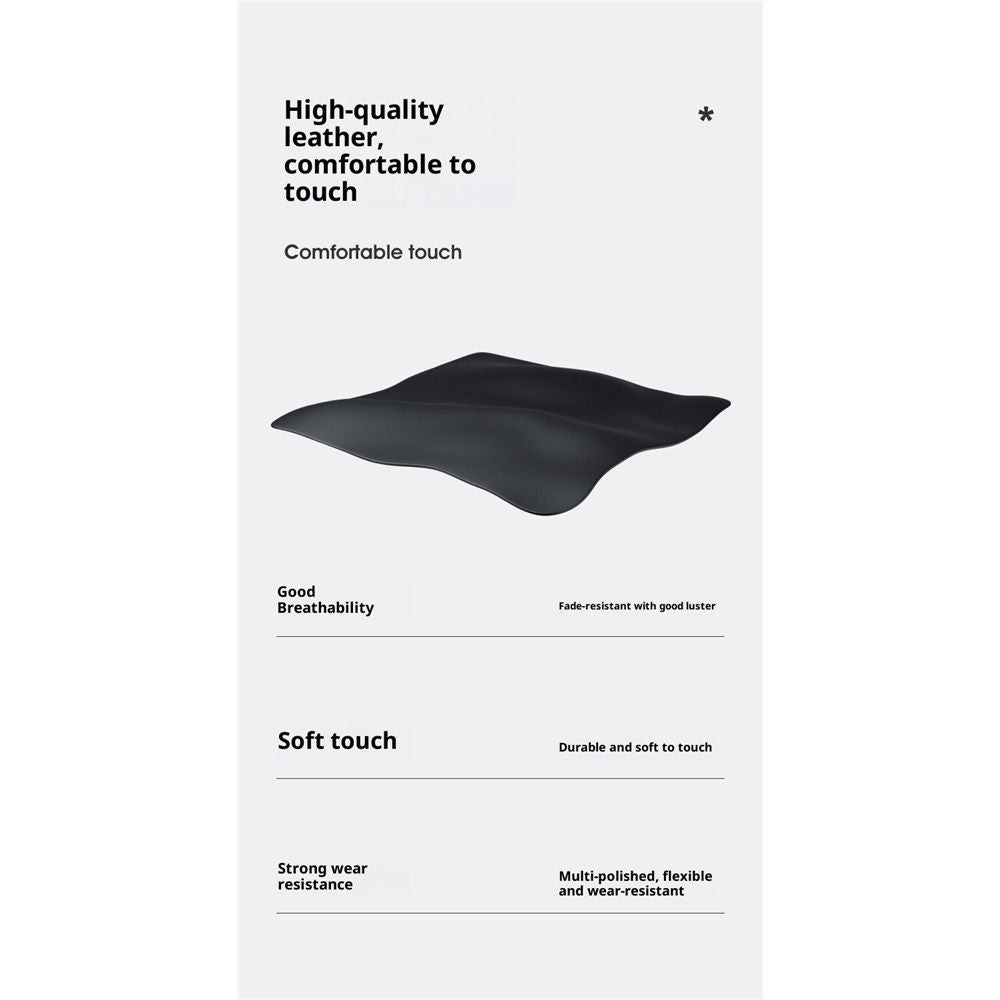 PU leather car tissue box holder black — view 5