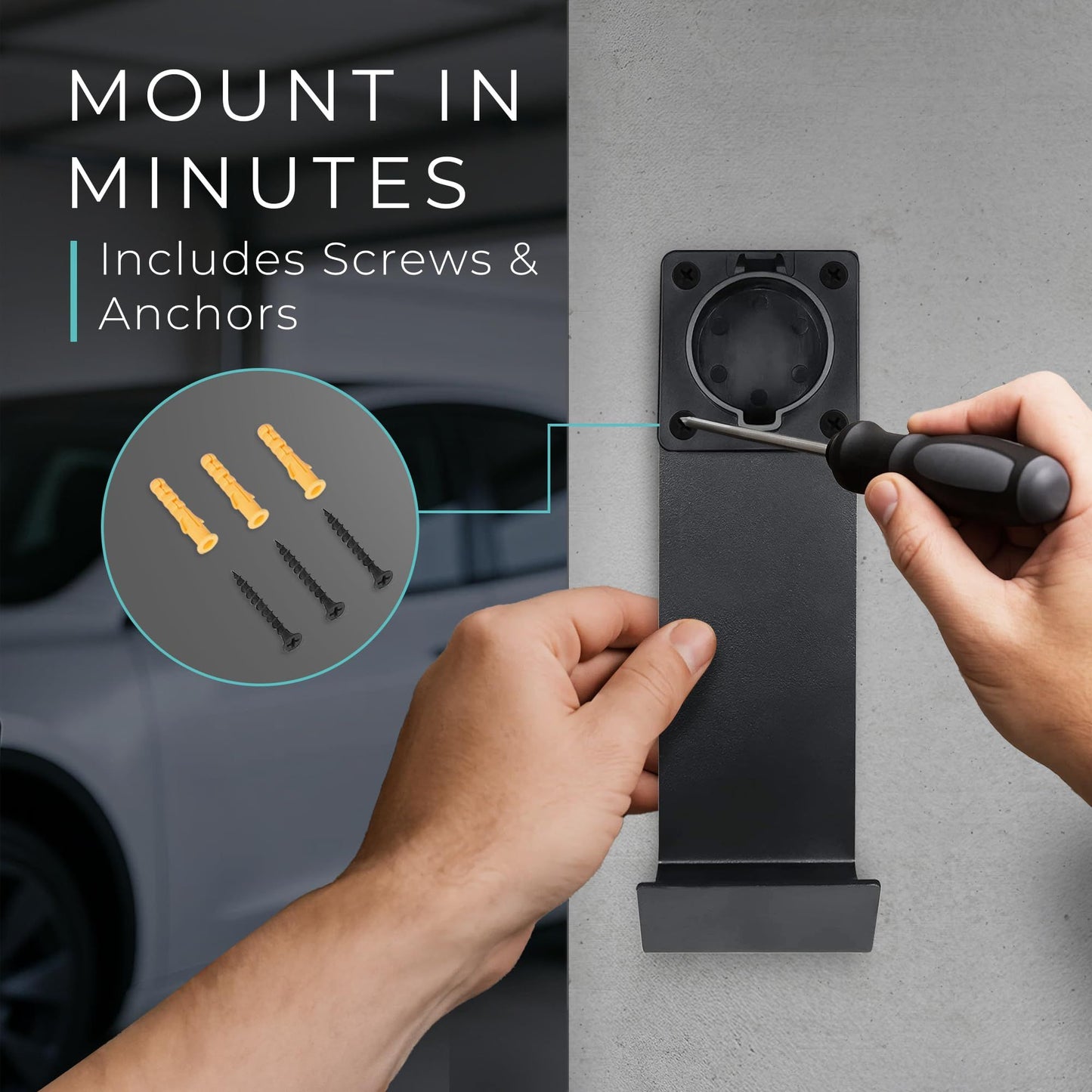 EV charger holster dock and cable organiser — view 6
