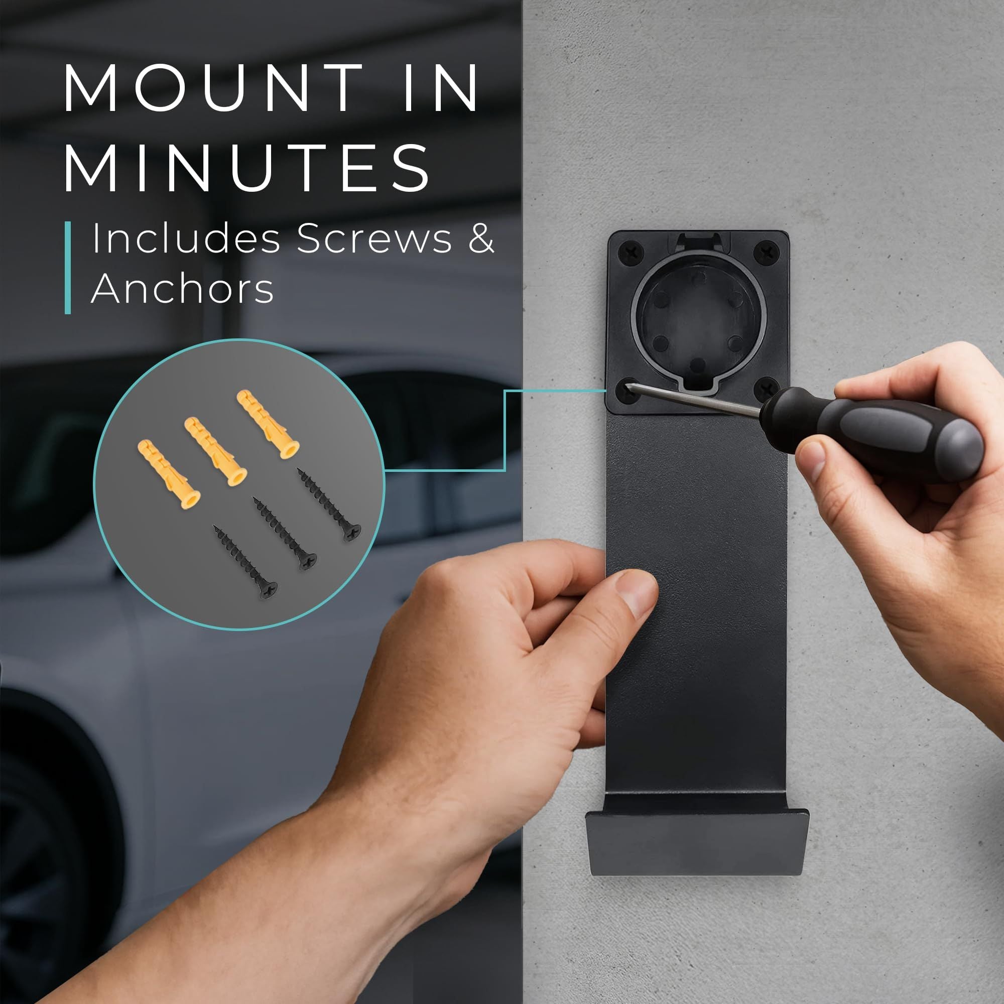 EV charger holster dock and cable organiser — view 6