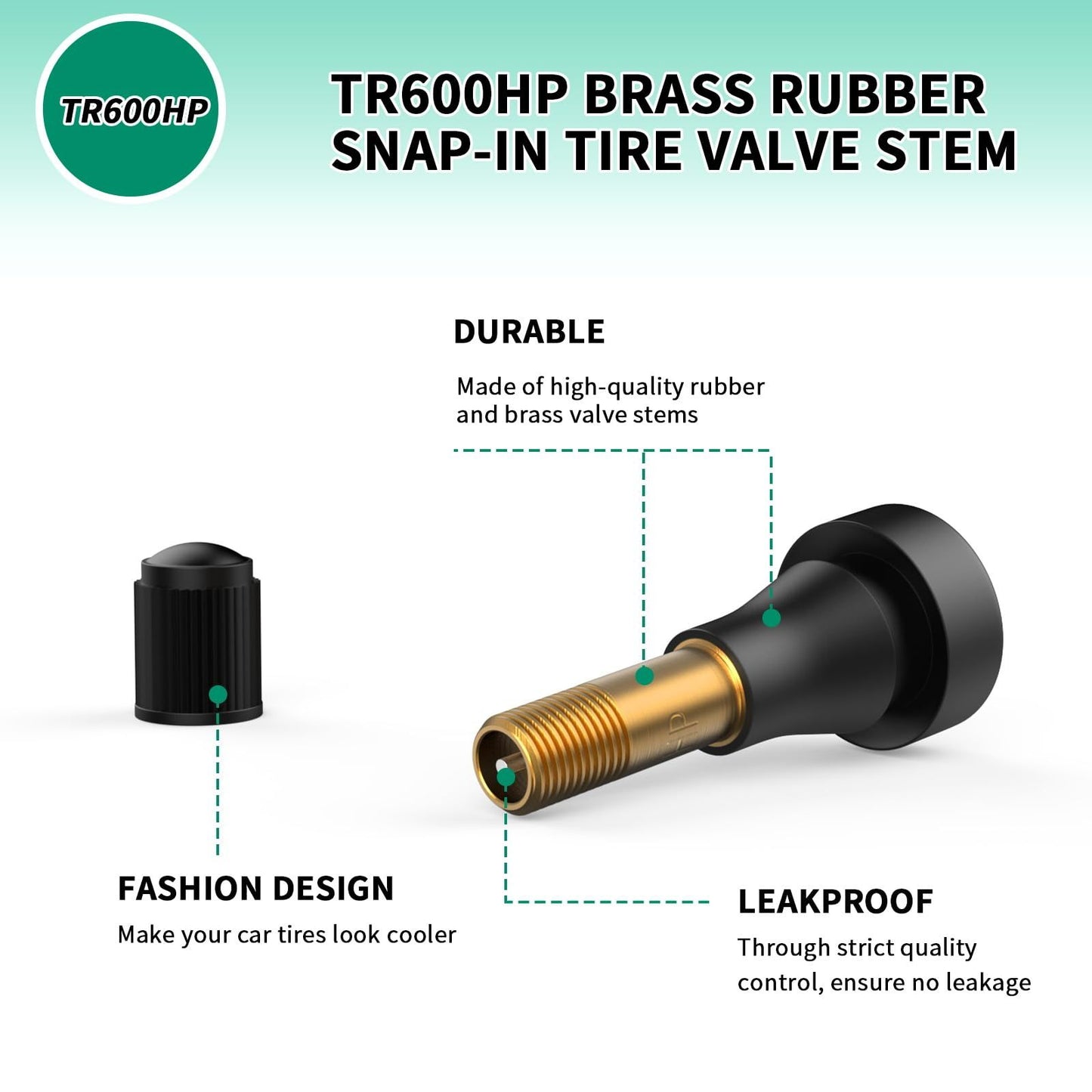 50-pack TR600 high pressure tyre valve stems — view 4