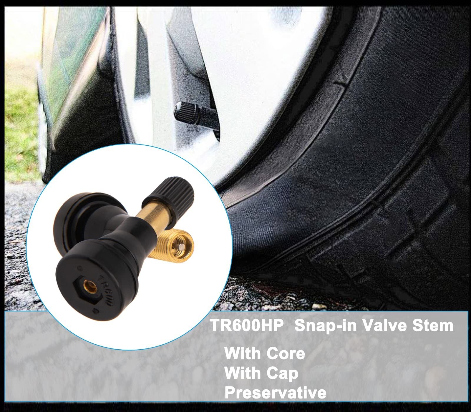 50-pack TR600 high pressure tyre valve stems — view 6