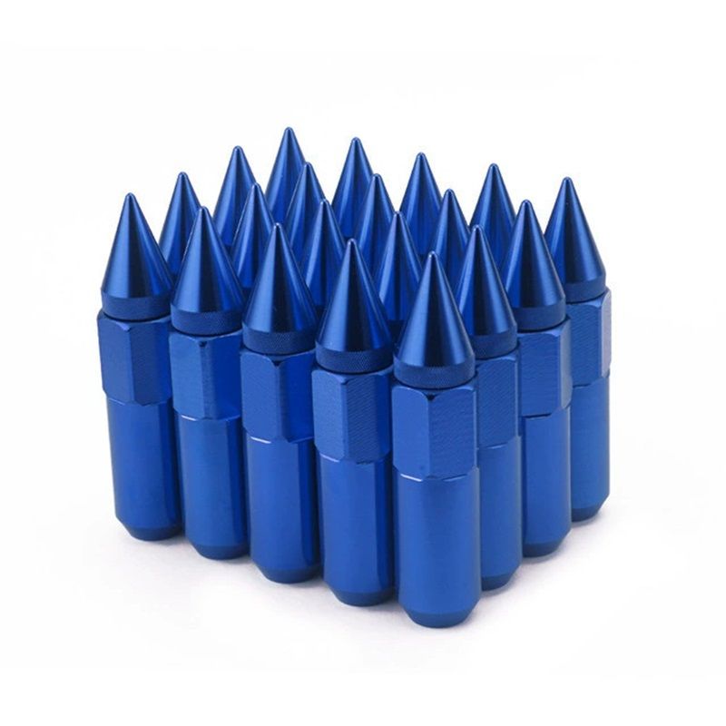 20-pack M12x1.5 spiked wheel lug nuts chrome — view 2