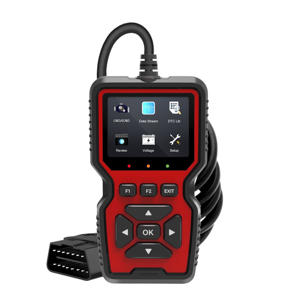 OBD2 scanner with reset and I/M readiness — view 2