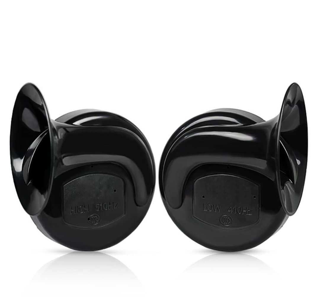 2-pack 12V dual-tone electric air horn — view 2