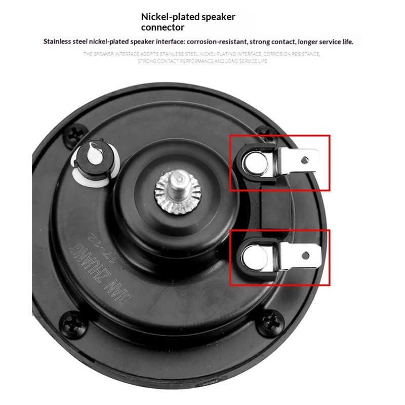 2-pack 12V dual-tone electric air horn — view 4