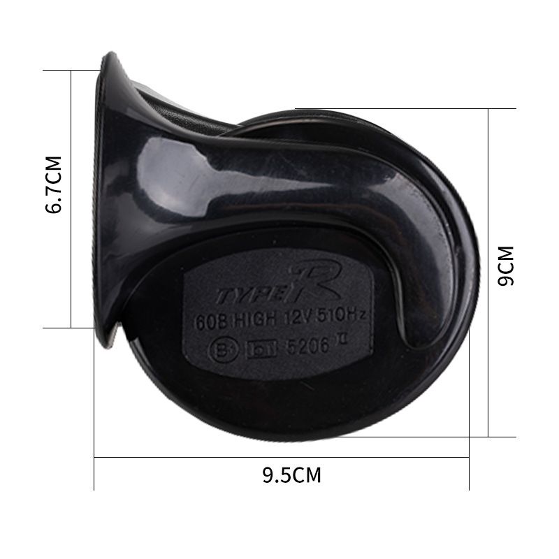 2-pack 12V dual-tone electric air horn — view 6
