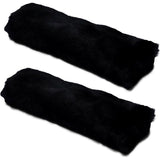 2-pack car seat belt shoulder pad black — view 2