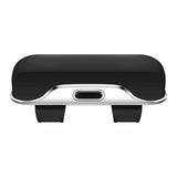 Car sun visor sunglasses holder black — view 2