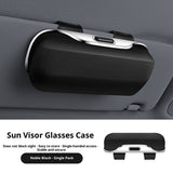 Car sun visor sunglasses holder black — view 5
