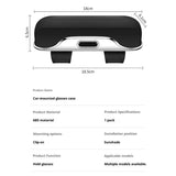 Car sun visor sunglasses holder black — view 6