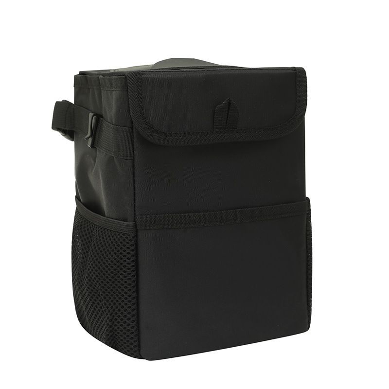 Car rubbish bin with lid for SUV black — view 2
