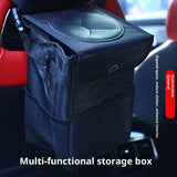 Car rubbish bin with lid for SUV black — view 3