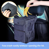 Car rubbish bin with lid for SUV black — view 4