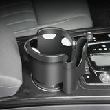 2-in-1 car cup holder expander black — view 3