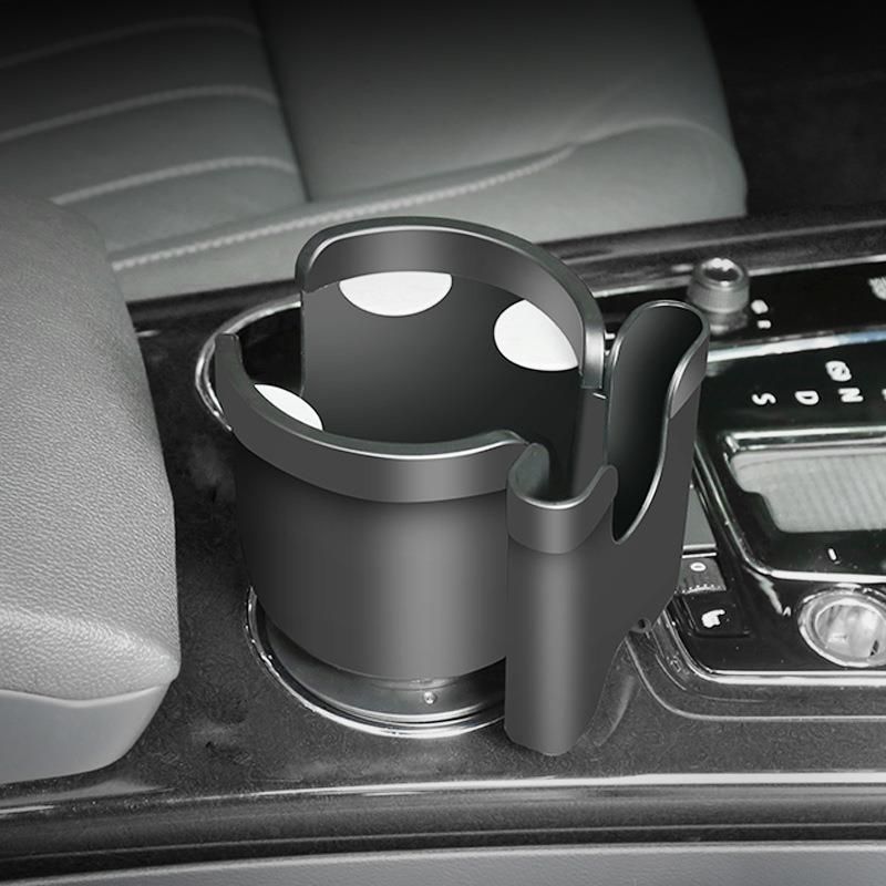 2-in-1 car cup holder expander black — view 3