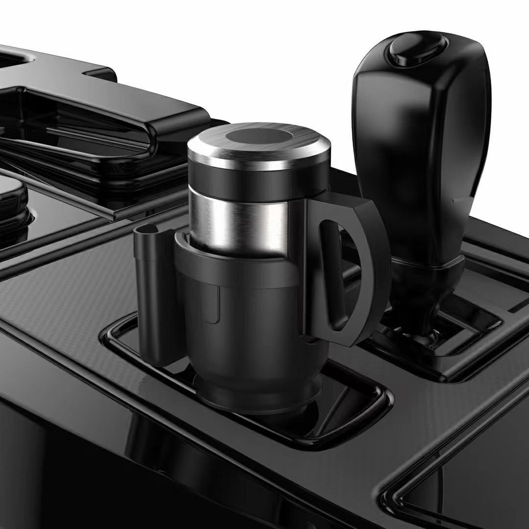 2-in-1 car cup holder expander black — view 6