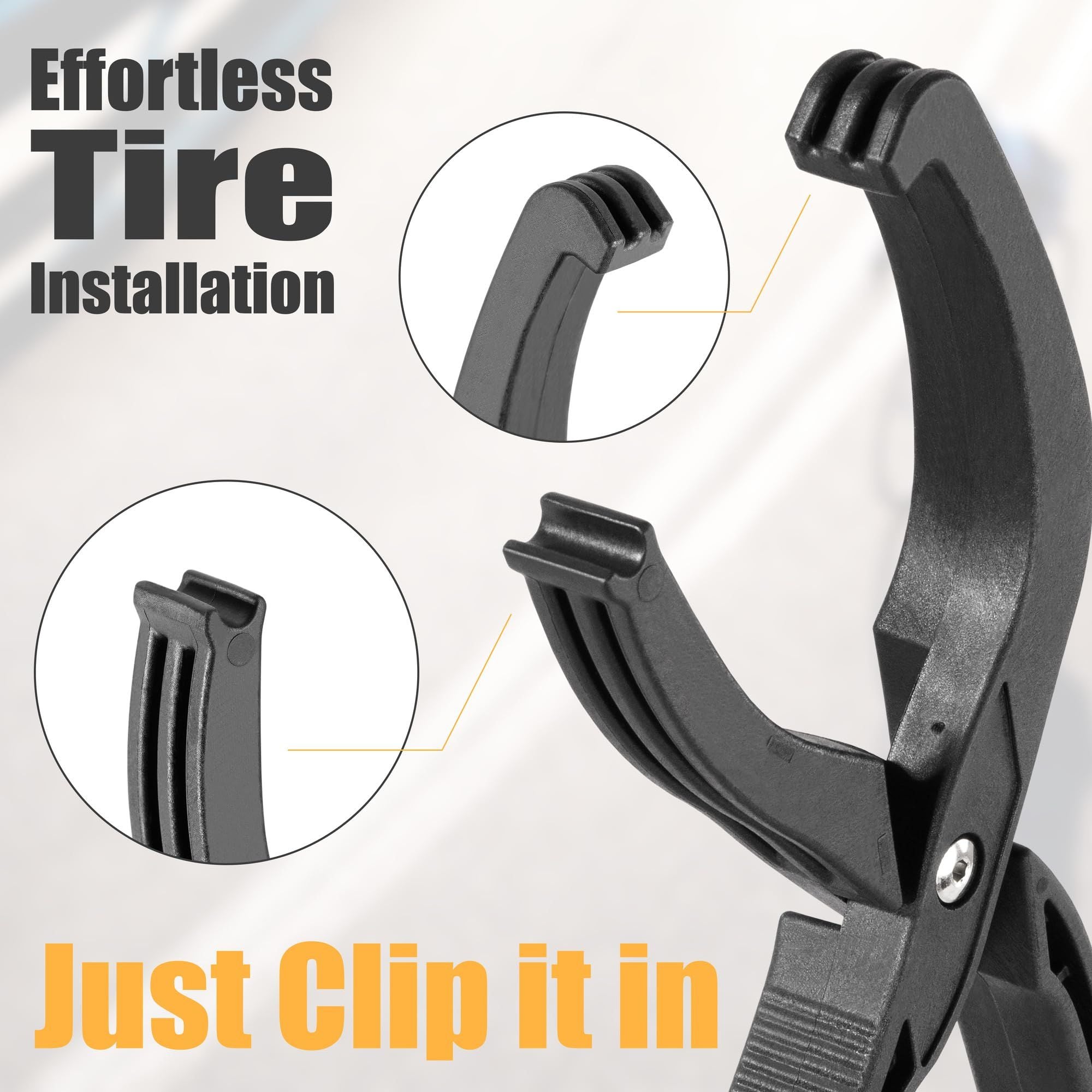Tyre bead jack removal clamp — view 3