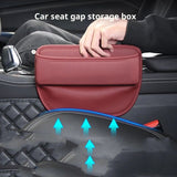 Leather car seat gap filler burgundy — view 3