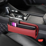 Leather car seat gap filler burgundy — view 6