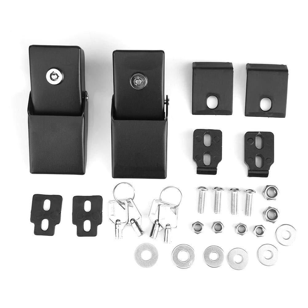 2-pack chrome bonnet latch kit for Jeep — view 5