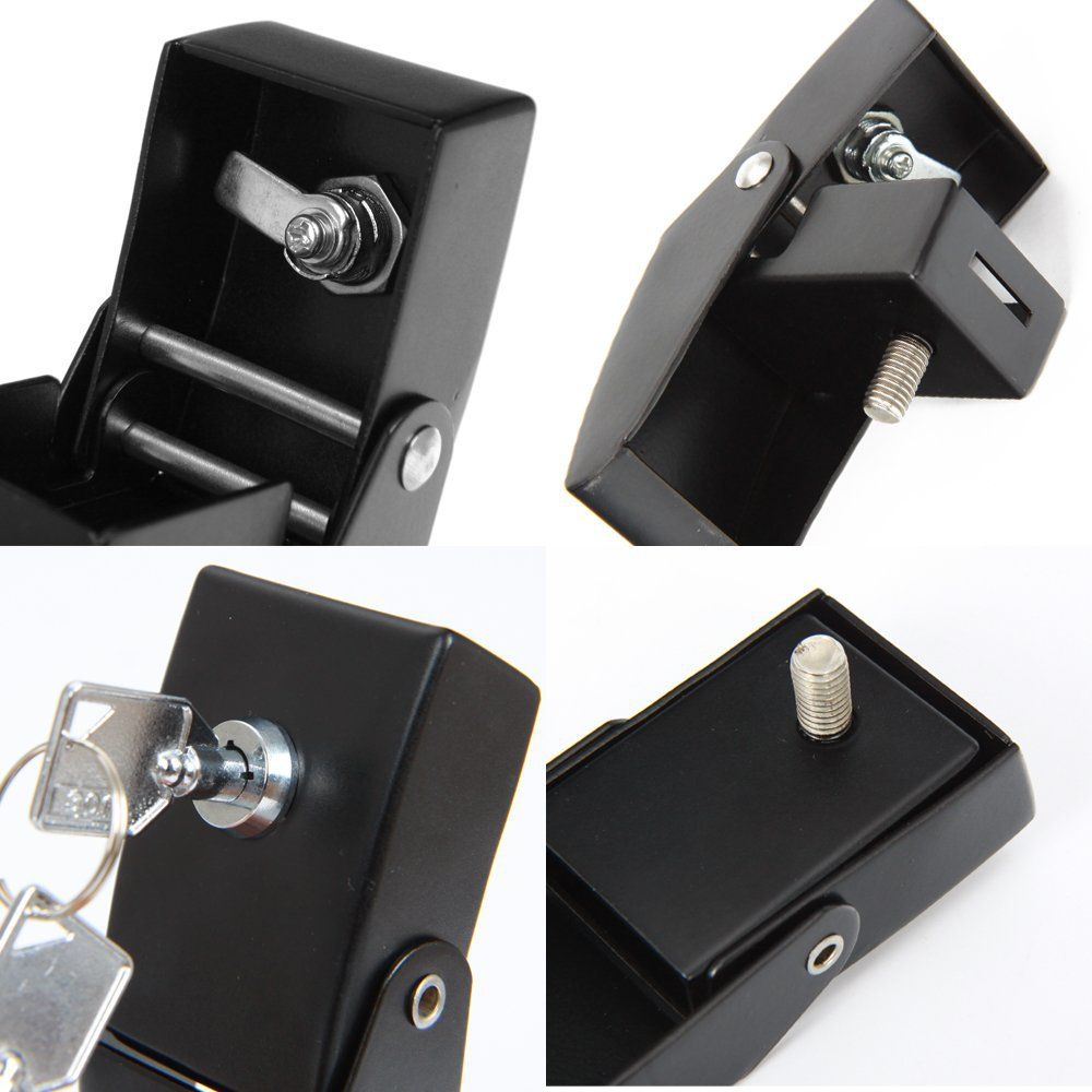 2-pack chrome bonnet latch kit for Jeep — view 6
