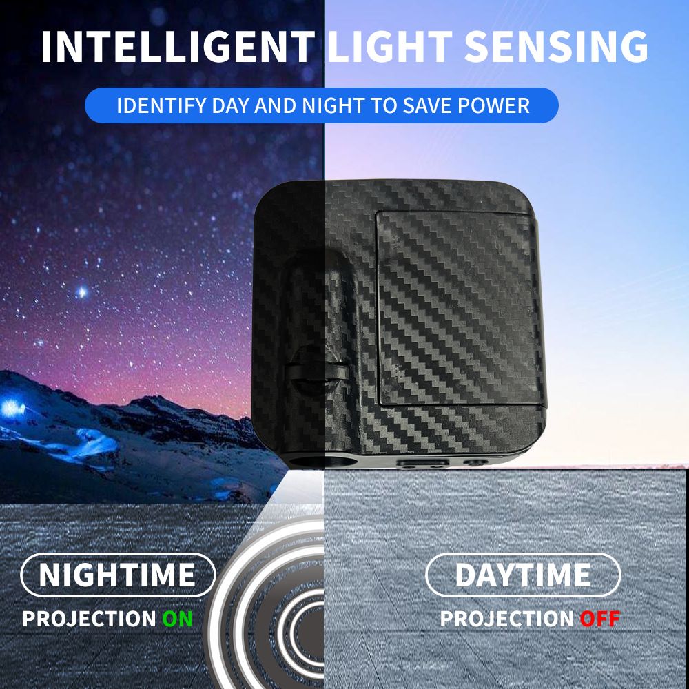 2-pack 3D LED car door welcome light — view 4
