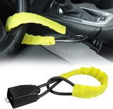 Universal anti-theft steering wheel lock yellow — view 4