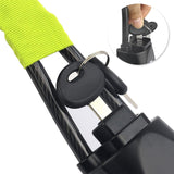 Universal anti-theft steering wheel lock yellow — view 5