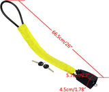 Universal anti-theft steering wheel lock yellow — view 6
