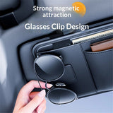 Leather car visor organiser and card holder — view 6